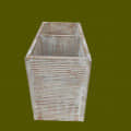 White Mango Wood Tissue Holder - top_view