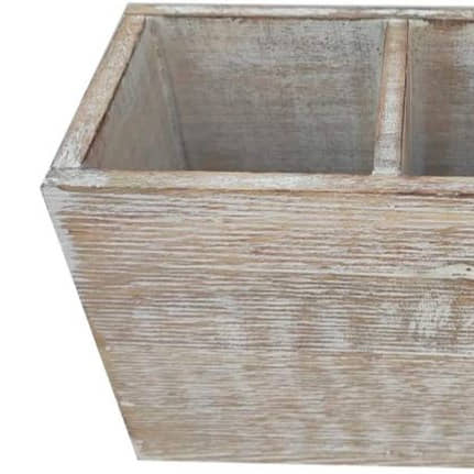 White Mango Wood Tissue Holder