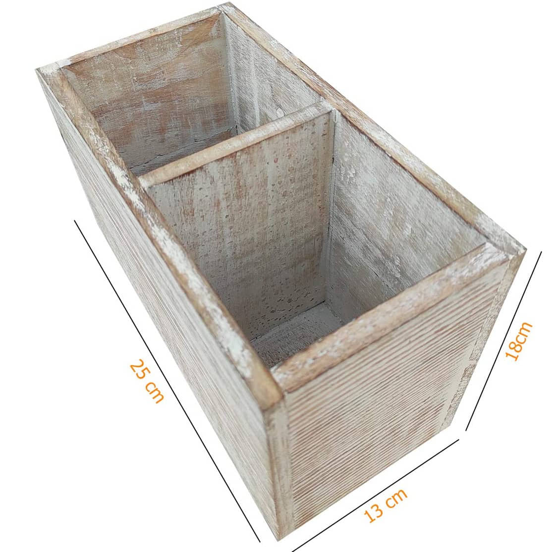 White Mango Wood Tissue Holder