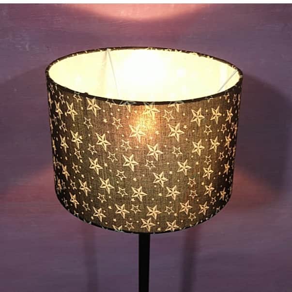 Star Black And White Lampshade - rear_view
