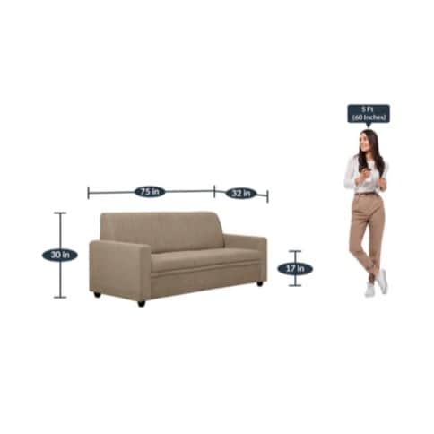 Modern Stuttgart  Style 3 Seater Sofa - bottom_view
