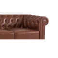 Elton 3 Seater Sofa In Brown Colour - rear_view