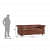 Elton 3 Seater Sofa In Brown Colour - bottom_view