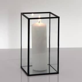 Glass Terrarium Antique Black Box Moonstone