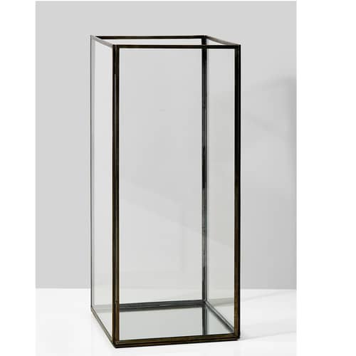 Glass Terrarium Antique Black Box Moonstone