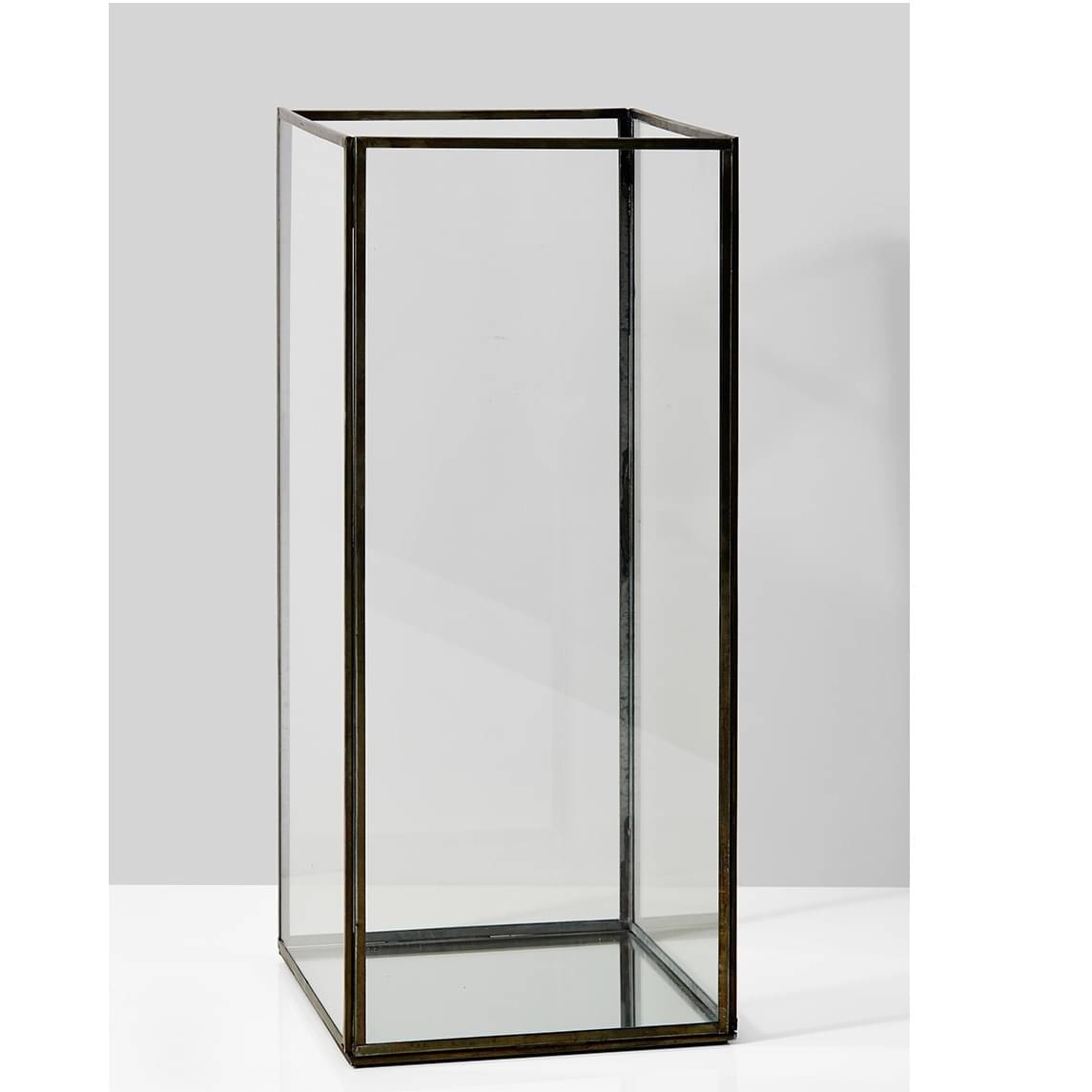 Glass Terrarium Antique Black Box Moonstone