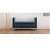 Blue Velvet Upholstered Tufted Bench With Gold Finished Legs - photo