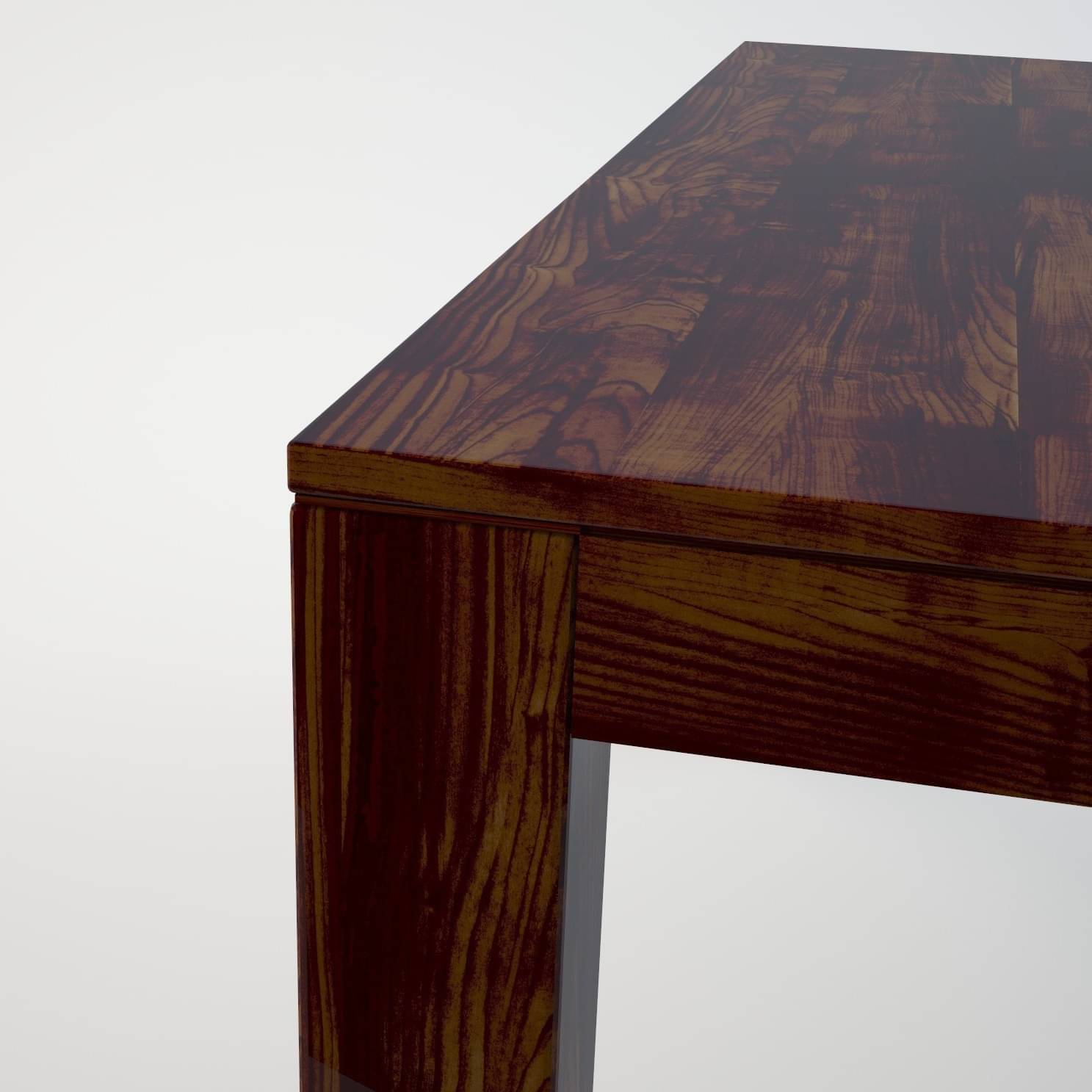 Maple Oak Finish 4 Seater Dining Table Set