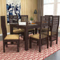 Premium 6 Seater Dining Wooden Set - photo