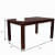 Premium 6 Seater Dining Wooden Set - top_view