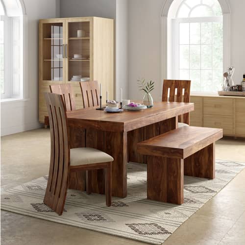 Grenoble Sheesham Wood 6 Seater Dining Set