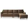 Harlow 5 Seater LHS Sectional Sofa in Coco Colour - front_view