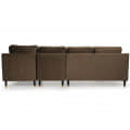 Harlow 5 Seater LHS Sectional Sofa in Coco Colour - top_view