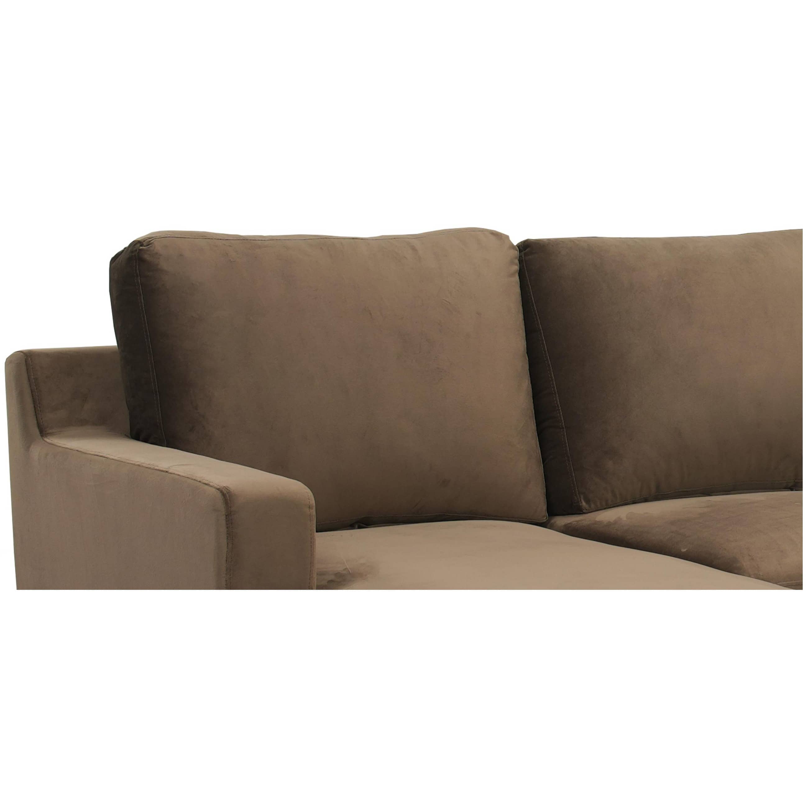 Harlow 5 Seater LHS Sectional Sofa in Coco Colour