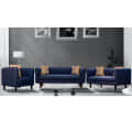 Bucket Style Sofa Set (3+2+1) In Blue Colour - front_view