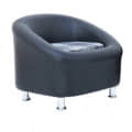 Nelson Sofa Set (2+1) Seater in Black Colour - left_view