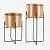 Leonardo Copper Planter Pot with Stand - front_view