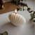 Shell Shape Candle White in Color - top_view