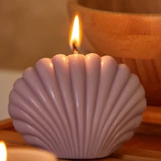 Shell Shape Fragrance Candle Natural and Biodegradable Soya Wax - front_view