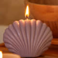 Shell Shape Fragrance Candle Natural and Biodegradable Soya Wax - front_view