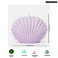 Shell Shape Fragrance Candle Natural and Biodegradable Soya Wax - left_view