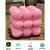Scented Bubble Candle in Pink Color - rear_view