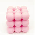 Scented Bubble Candle in Pink Color - right_view
