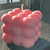 Scented Bubble Candle in Pink Color - bottom_view