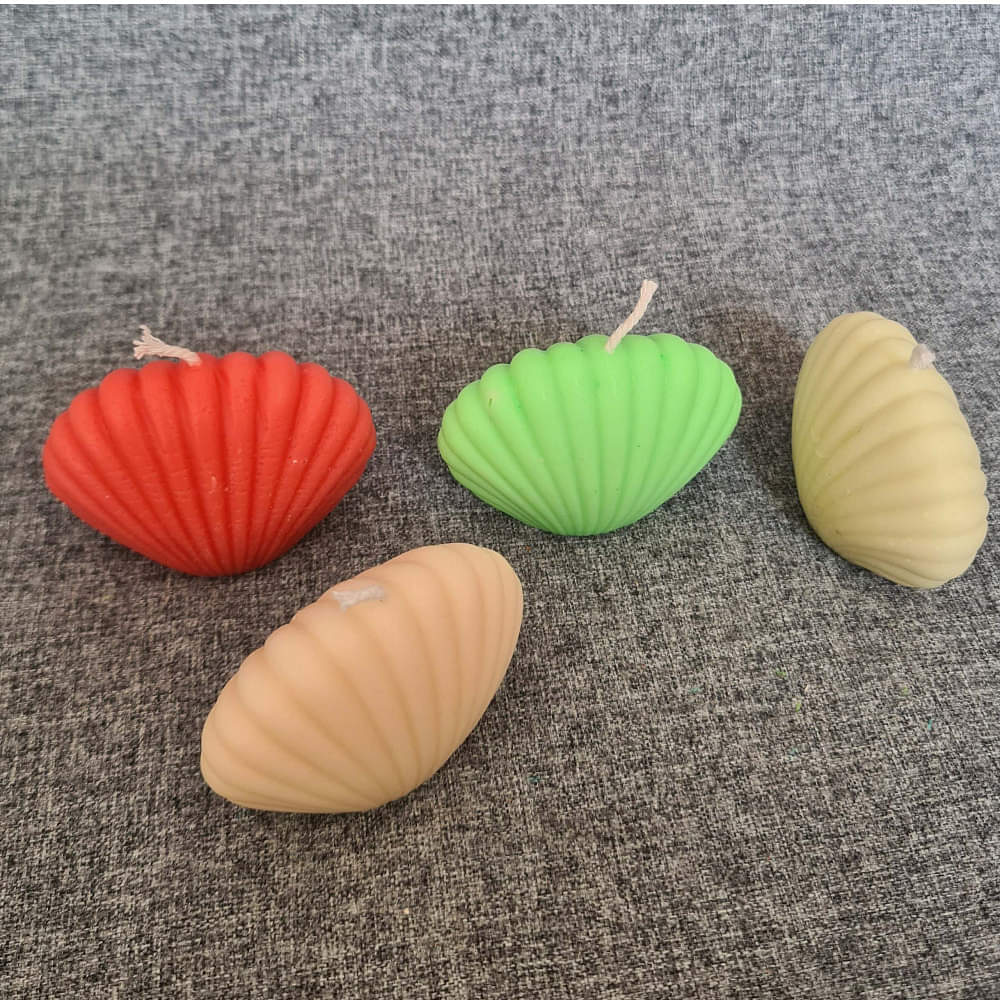 Shell Shape Candle Multicolor - photo