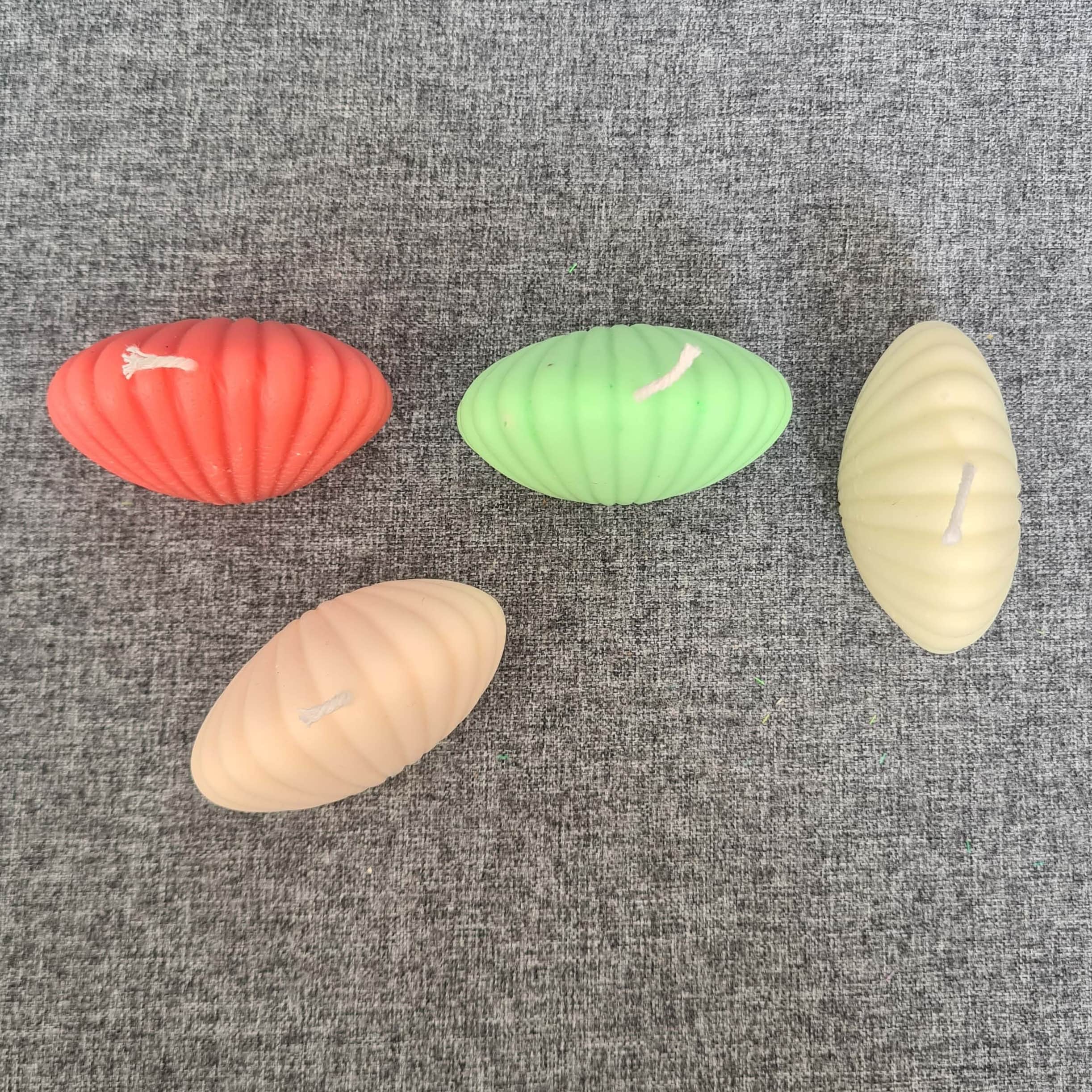 Shell Shape Candle Multicolor - top_view