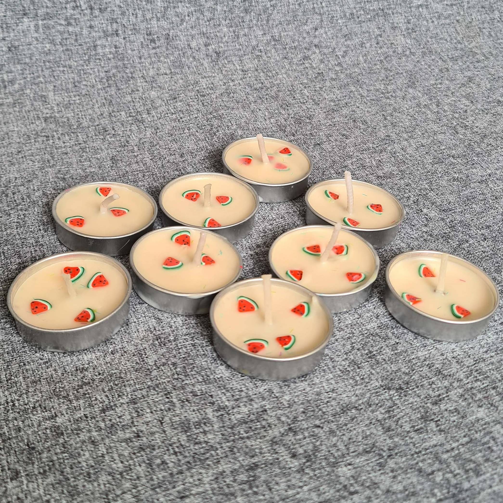 Home Decor Watermelon Candles | Set of 8 |