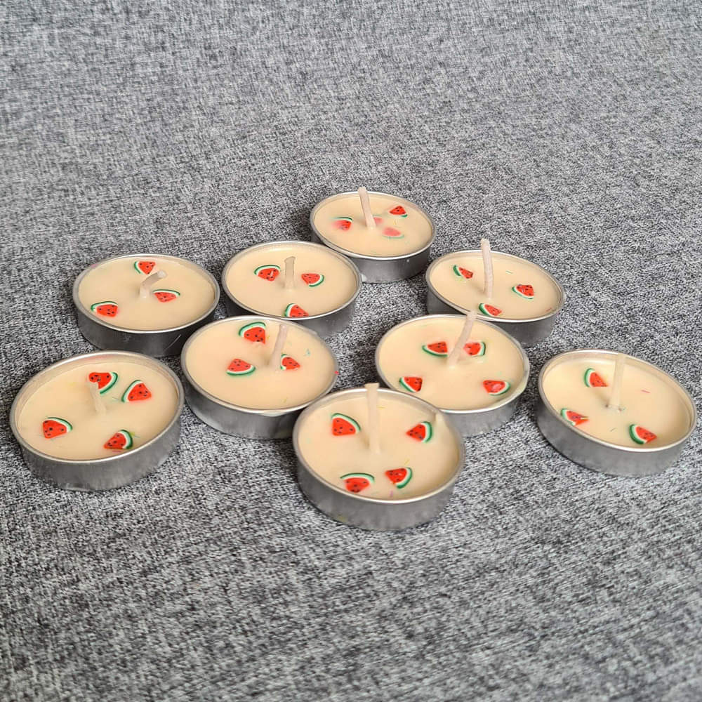 Home Decor Watermelon Candles | Set of 8 | - photo