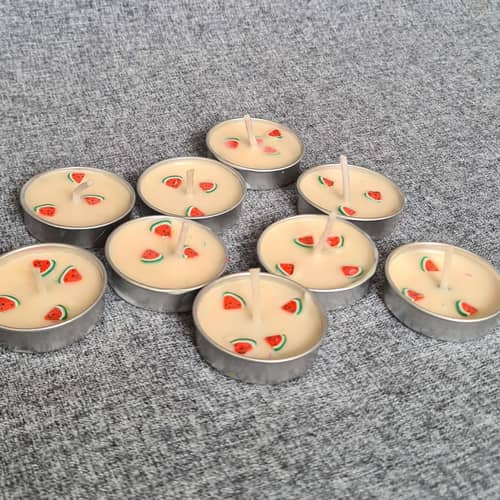 Home Decor Watermelon Candles | Set of 8 |