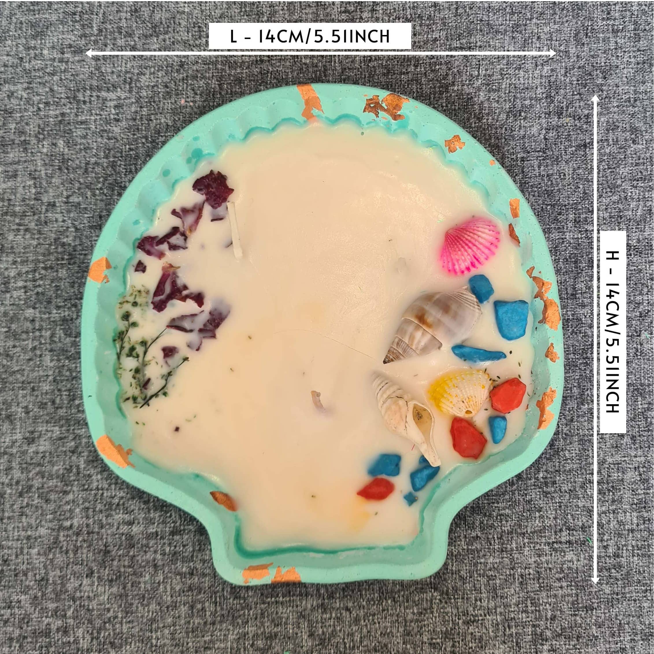 Handmade Shell Tray Candle | SOYA Wax |120GM