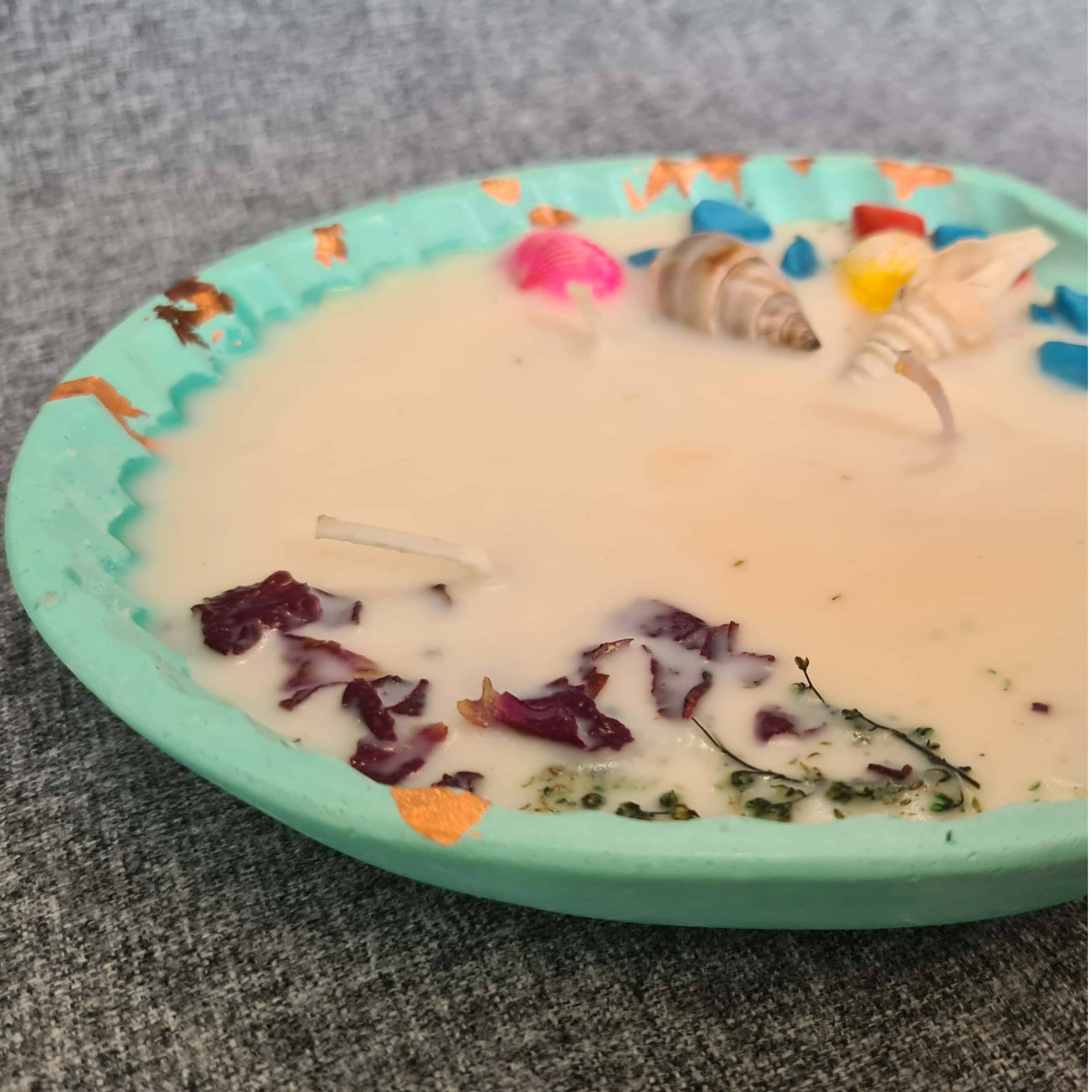 Handmade Shell Tray Candle | SOYA Wax |120GM