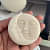 Lunar Moon Face Scented Candle | 85g | White - rear_view