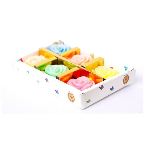 Home Decor Floating Multicolor Candles | Set of 6 |