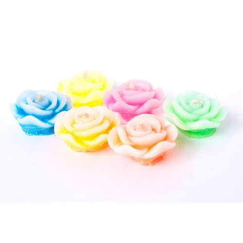 Home Decor Floating Multicolor Candles | Set of 6 |