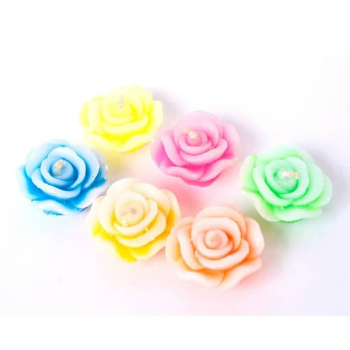 Home Decor Floating Multicolor Candles | Set of 6 |