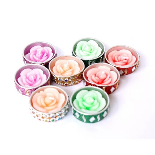 Home Decor Multicolor Candles (Set of 8)