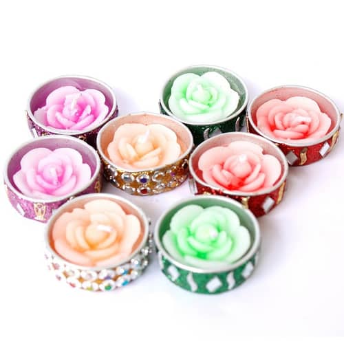 Home Decor Multicolor Candles (Set of 8)