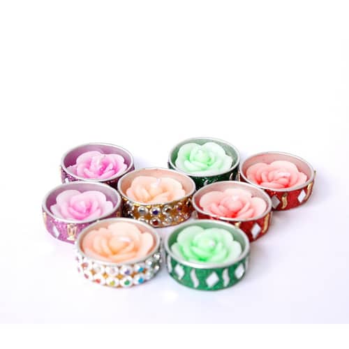 Home Decor Multicolor Candles (Set of 8)