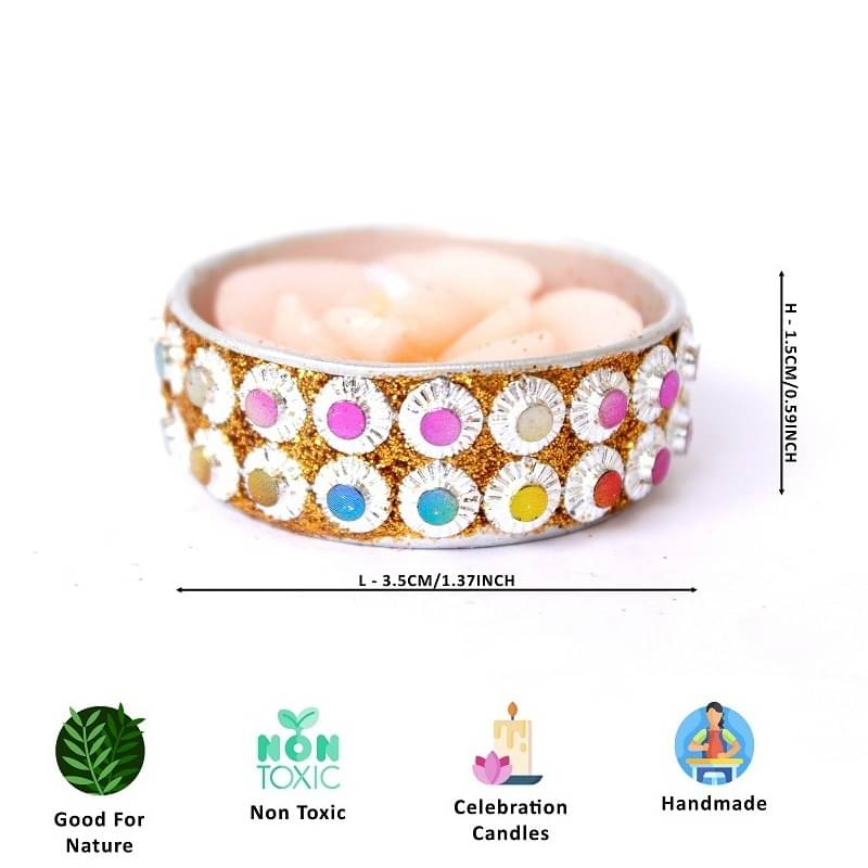 Home Decor Multicolor Candles (Set of 8)