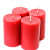 Soy Wax Red Pillars Candles | Set of 4 | - front_view