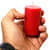 Soy Wax Red Pillars Candles | Set of 4 | - left_view