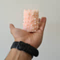 Handmade Scented Soya Wax Bubble Pillar Candle | - top_view
