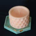 Handmade Scented Soya Wax Hole Pillar Candle - front_view