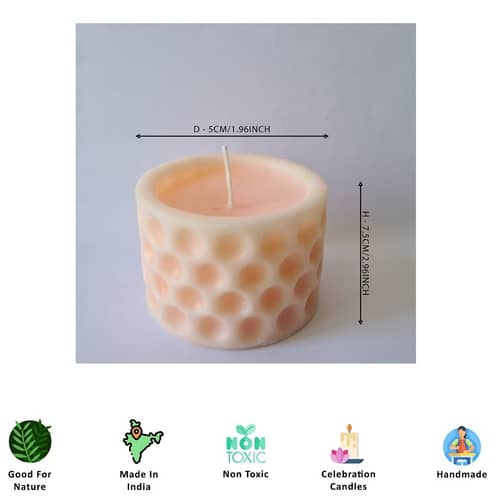 Handmade Scented Soya Wax Hole Pillar Candle