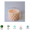 Handmade Scented Soya Wax Hole Pillar Candle - rear_view