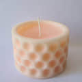 Handmade Scented Soya Wax Hole Pillar Candle - left_view